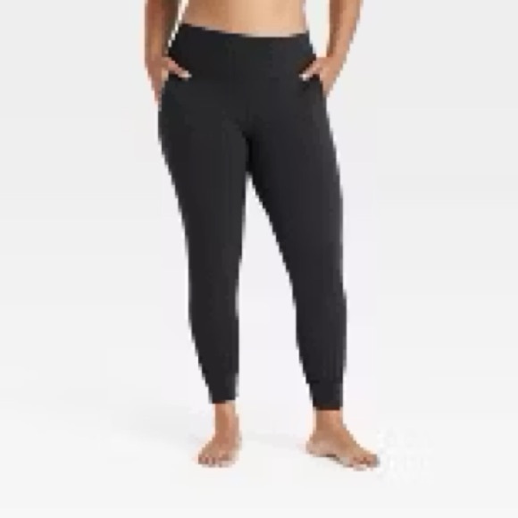 All In Motion Women's Everyday Soft High-Rise Jogger Pants - Black Size L - Picture 5 of 5